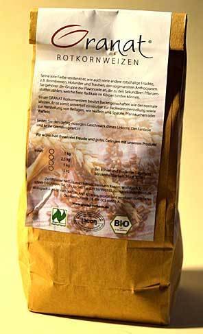 Granat® Rotkorn Weizen aus dem Taubertal  1 kg